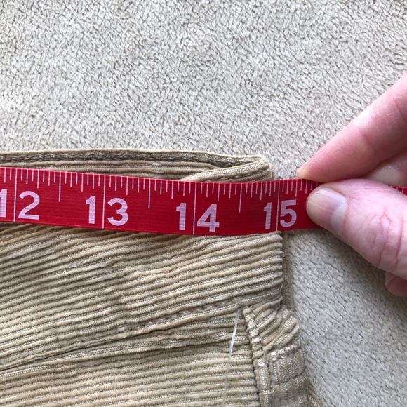 Lucky Brand Khaki Corduroy Roll-cuffed Shorts - Picture 7 of 9